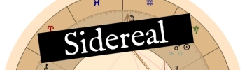 Top half of sidereal birth chart, with Sidereal label